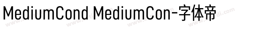 MediumCond MediumCon字体转换